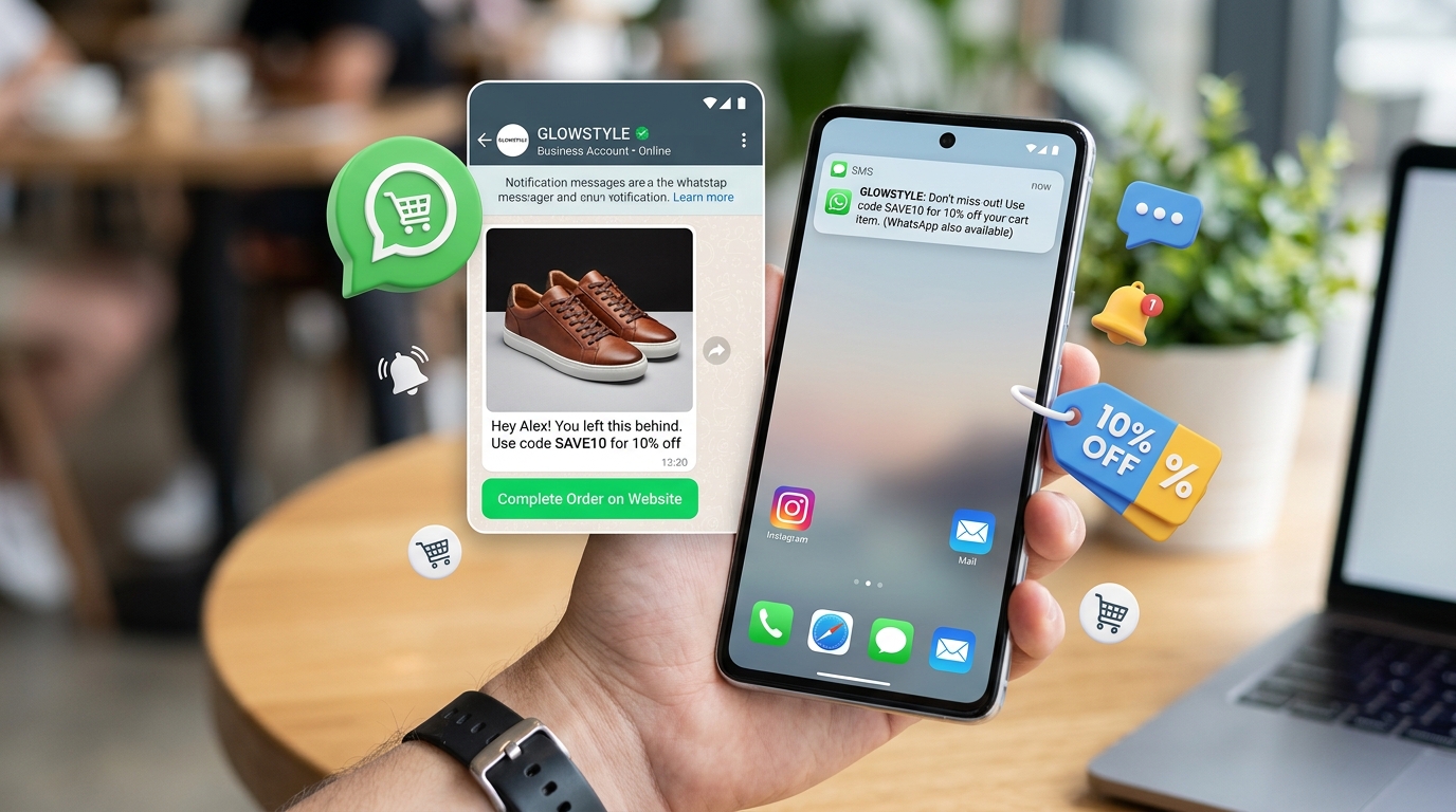 Recovering abandoned carts with WhatsApp
